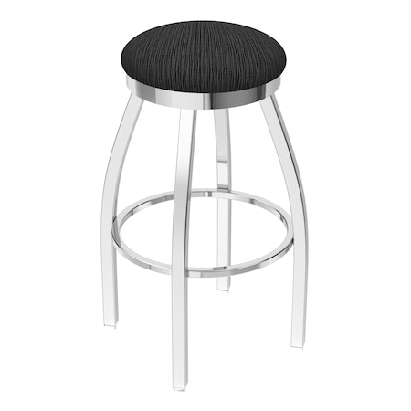 Holland Bar Stool Co 25" Swivel Counter Stool, Chrome Finish, Graph Coal Seat 80225CH018